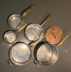 Vintage de Buyer Inocuivre 5-Piece Copper Cookware Set – Made in France