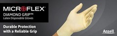 MICROFLEX Diamond Grip MF-300 Disposable Latex Gloves for Automotive,