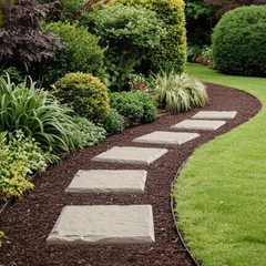 Garden Stepping Stones, 8 Pcs 15.5 X 15.5 In. Weather-Resistant Plastic Path Pav