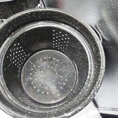 Enamelware 5 Piece Double Boiler Steamer Stock Pot Black Speckled Everything
