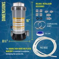 Professional Off-Line Pool Automatic Chlorine Feeder – 9 lb Chemical Capacity