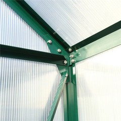 6.3’×4.2’×7′ Heavy Duty Walk-in Polycarbonate Greenhouse Kits for Outdoor Garden