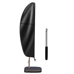 Cantilever Patio Umbrella Cover: Fits 7.5 – 11.5 Ft Dia Offset Umbrella Black