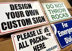 Personalized Custom Aluminum Signs, 12×8″, for Outdoor, Indoor, Office, Airbnb