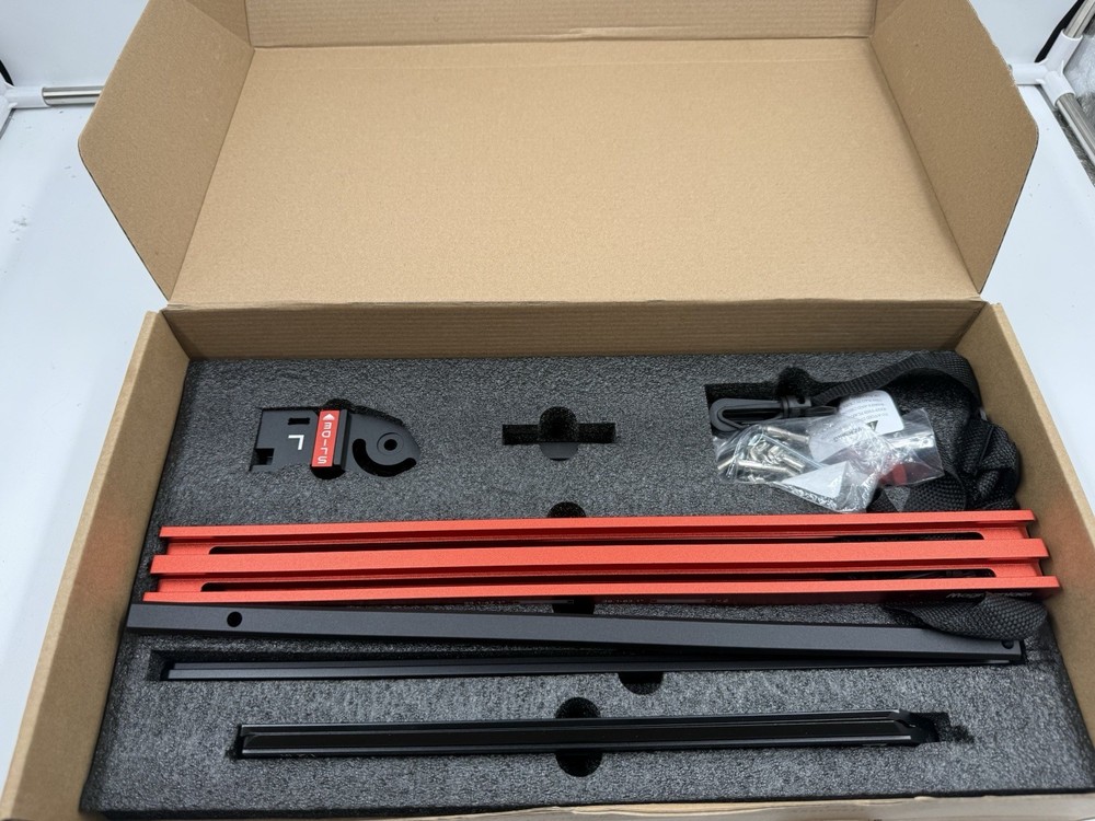 Stair Tread Gauge Tool Dual Nut Adjustable Jig Red Black