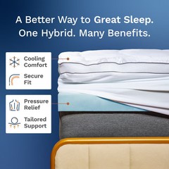 Mattress Topper – 4 Inch – CertiPUR-US Certified Gel Memory Foam –