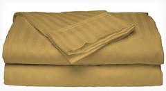 2 PACK:Deluxe Hotel , 400 Thread Count 100% Cotton Sateen Sheet Set Dobby Stripe