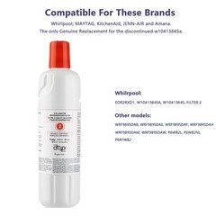 US Sealed 2x W10413²645A EDR2²RXD1 Filter 2 9082 Refrigerator Ice Replacement