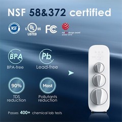 Waterdrop G3 Reverse Osmosis System, NSF Certified, Tankless, Under Sink System