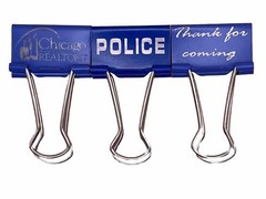 Money clip fold Back Clips Any Text Numbered Letter Or Logo 12pk