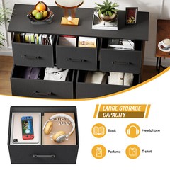 5 Fabric Drawers Dresser for Bedroom,Chest Organizer Units with Steel Frame