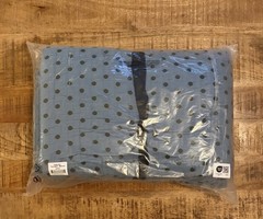 NEW Schoolhouse Mineral Polka Dot Quilt Twin