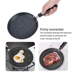 Plplaaoo Nonstick Crepe Pan – Aluminum Pancake Skillet with Comfortable Handl…
