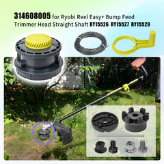 314608005 Fits For Ryobi Reel Easy+ Bump Feed Trimmer Head Straight Shaft