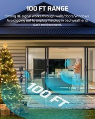 DEWENWILS Outdoor Remote Control Outlet, 15A Wireless Remote Control Switch,