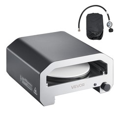 VEVOR Outdoor Pizza Oven 16 in Propane Gas Oven Iron Spray Electric Rotation