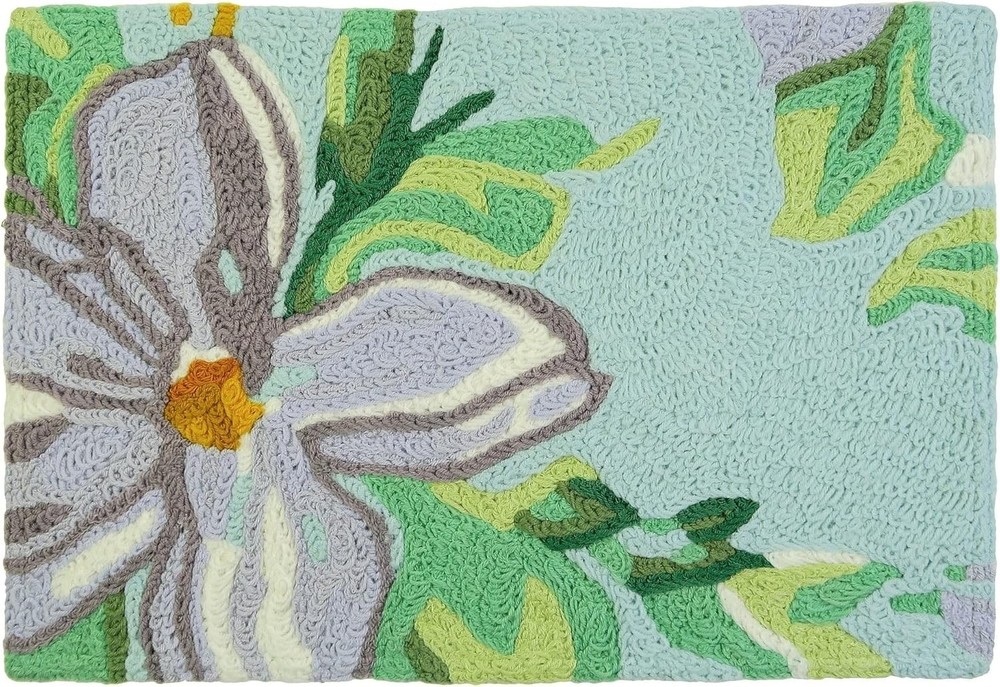 Jellybean Summer Blooms Accent Rug 20×30 Machine Washable Indoor Outdoor