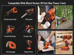 2Pack 20V Lithium-ion 2AH Battery for BLACK+DECKER 20 Volt LBXR20 LBX20 LB20 USA