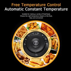 Stainless Steel Commercial Household Electric Deep Fryer Fried Chicken Pan 6L