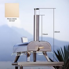 3-in-1 Portable Pizza Oven – Wood, Gas & Electric Options