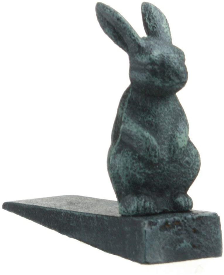 Verde Cast Iron Rabbit ~ Bunny Door Wedge