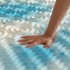 Cooling Gel Memory Foam Mattress Topper 5-Zone Pressure Relief Soft Bed Pad