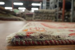 Tribal Geometric Red Rug 4×5 Hand-knotted Wool Traditional Vintage for Any Room
