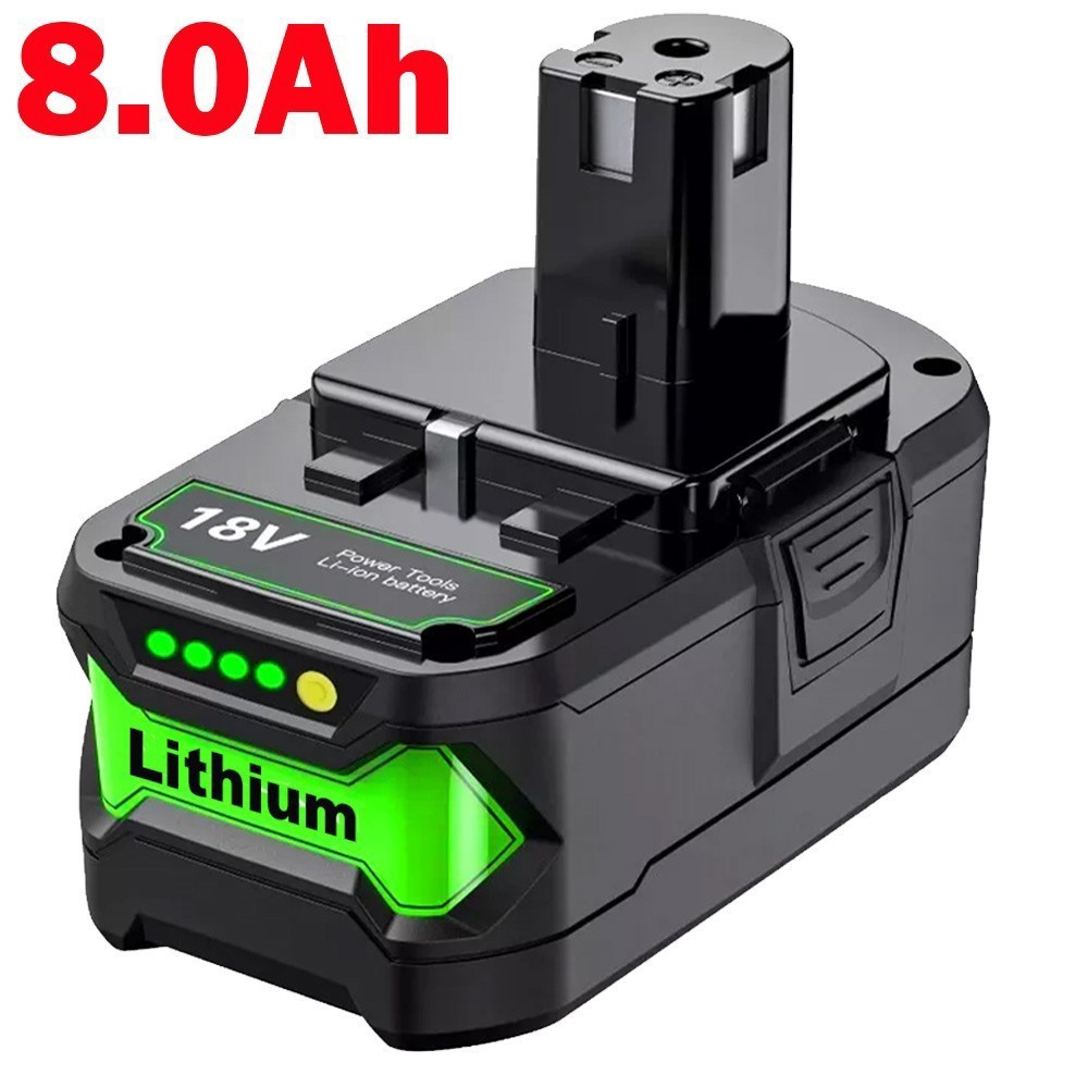 PACK For RYOBI 18V 8Ah 12Ah P108 High Capacity Battery 18Volt Li-Ion One Plus
