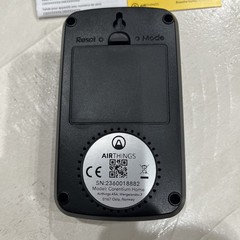 Airthings Corentium Home 223 Digital Radon Detector, Black/Gray, portable