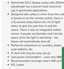 Timing Mode 120 Volts 38w Air Sterilizer Uv Cleaner Timing Mode 60HZ W/ REMOTE
