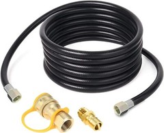20FT Both 3/8″ Female Flare Propane Hose,3/8 Inch LP Gas Disconnect Fittings Kit