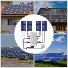 1200W Micro Solar Panel Smart Inverter Pure Sine Wave MPPT Grid Tie Inversor New