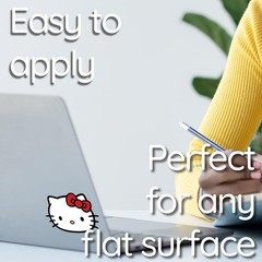 Hello Kitty Vinyl Waterproof Sticker 4.6H x 6W in Shiny For Car Laptop Tumbler