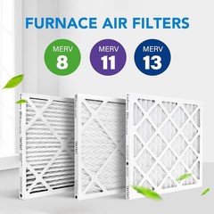 6 Pack 16x16x1 Air Filter MERV 8 Electrostatic Pleated Furnace AC Filter