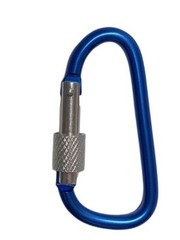 2.5″ LOCKING D-CLIP HOOKS utility aluminum Carabiner FOR camping/hiking/hunting