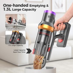 35KPA Cordless Vacuum Cleaner Stick Vacuums Lightweight Anti-tangle Brush Home