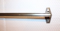 1920’s Antique Towel Bar Solid Nickel Silver / White Brass 3 lb 9 oz 27 5/8 Inch