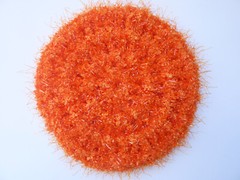 6 Rough Round Multicolor Dish Pot Scrubbers Scrubby Scrubbies Handmade 92