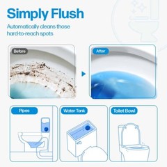 Disposable Toilet Bowl Cleaners(15-300 Tablets) Odor Eliminator, Fresh Scent