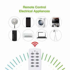 BN-LINK Mini Wireless Remote Control Outlet Switch Power Plug