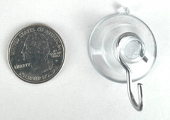 12 Pak Small 1 1/4Inch Pennsylvania Heavy Duty Suction Cup Hooks for Glass