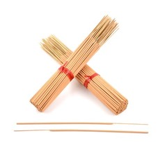 100 UNSCENTED Incense Sticks 11″ – 100% Natural Light Brown Joss Wood Punk Bulk