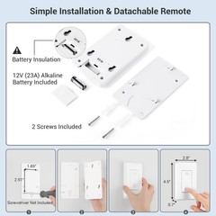 DEWENWILS Wireless Remote Control Wall Light Switch for Ceiling Lights 30M Range