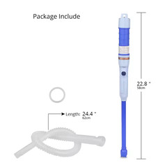 Battery Powered Electric Fuel Transfer Siphon Pump Gas Oil Water Liquid 2.2 GPM