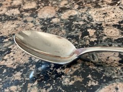 Christofle France Acier Berry Teaspoon Flatware 5 7/8″