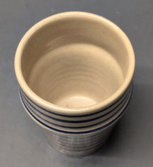 Anthropologie Moroccan Beldi Ceramic Stripe Cup 3.25″