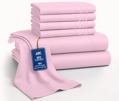 Bed Sheet Set 6 Piece Bedding Comfort Microfiber Deep Pocket 1800 Series Sheets