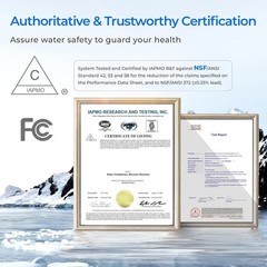 Waterdrop G3P600 Reverse Osmosis System, NSF/ANSI 42 & 53 & 58 & 372 Certified