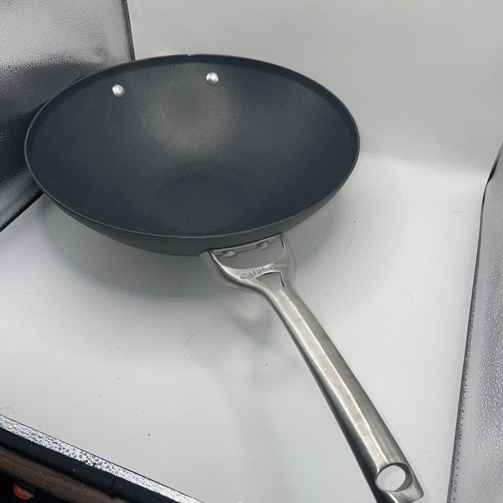 Calphalon 12” Hard Anodized Wok. Model 155. New W/ Scratches
