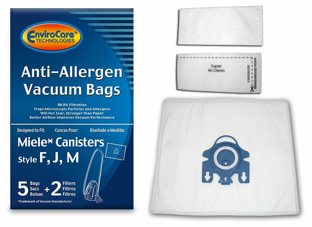 Fits For Miele Canister Anti-Allergen Filtration Type FJM Bags 5 Pk – C205